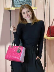 Lady Dior Cannage Quilted Rosa