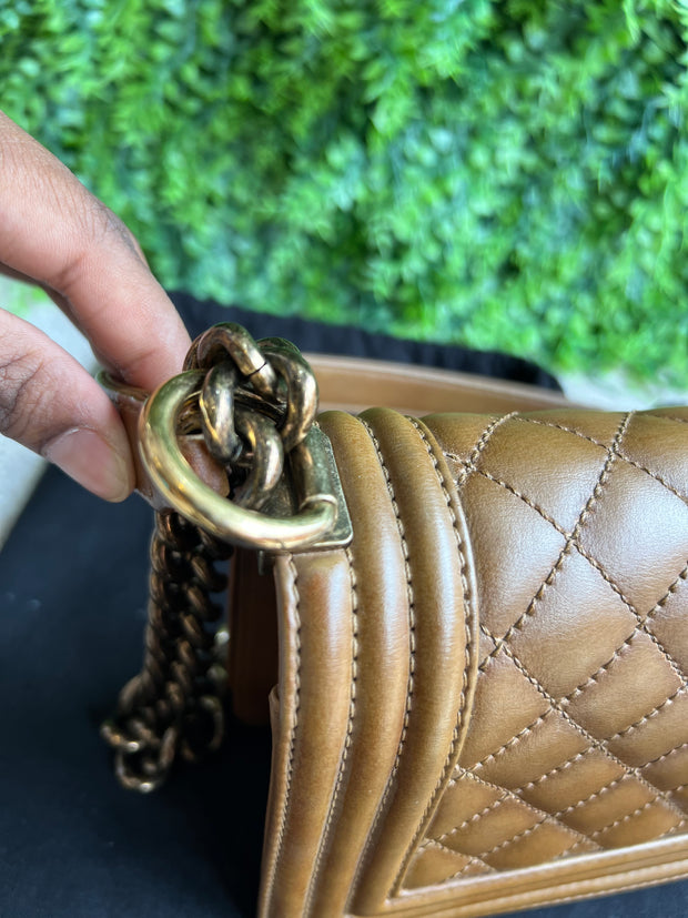 Chanel Boy Small Caramelo