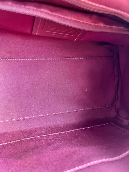 Coach Baú Crossbody Vermelha
