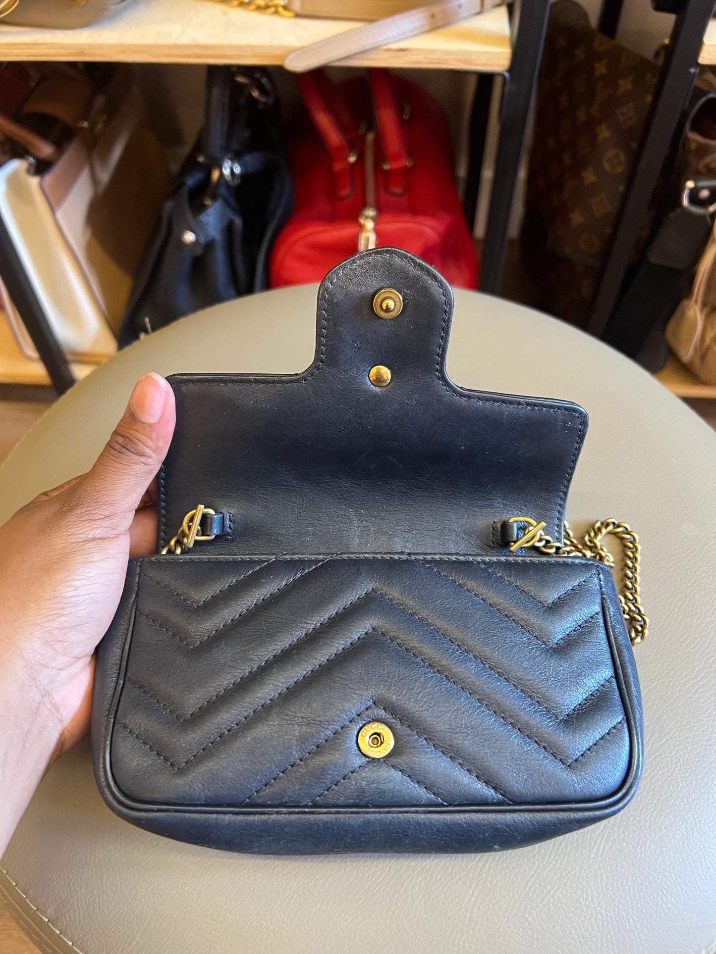 Gucci Mini Marmont Preta