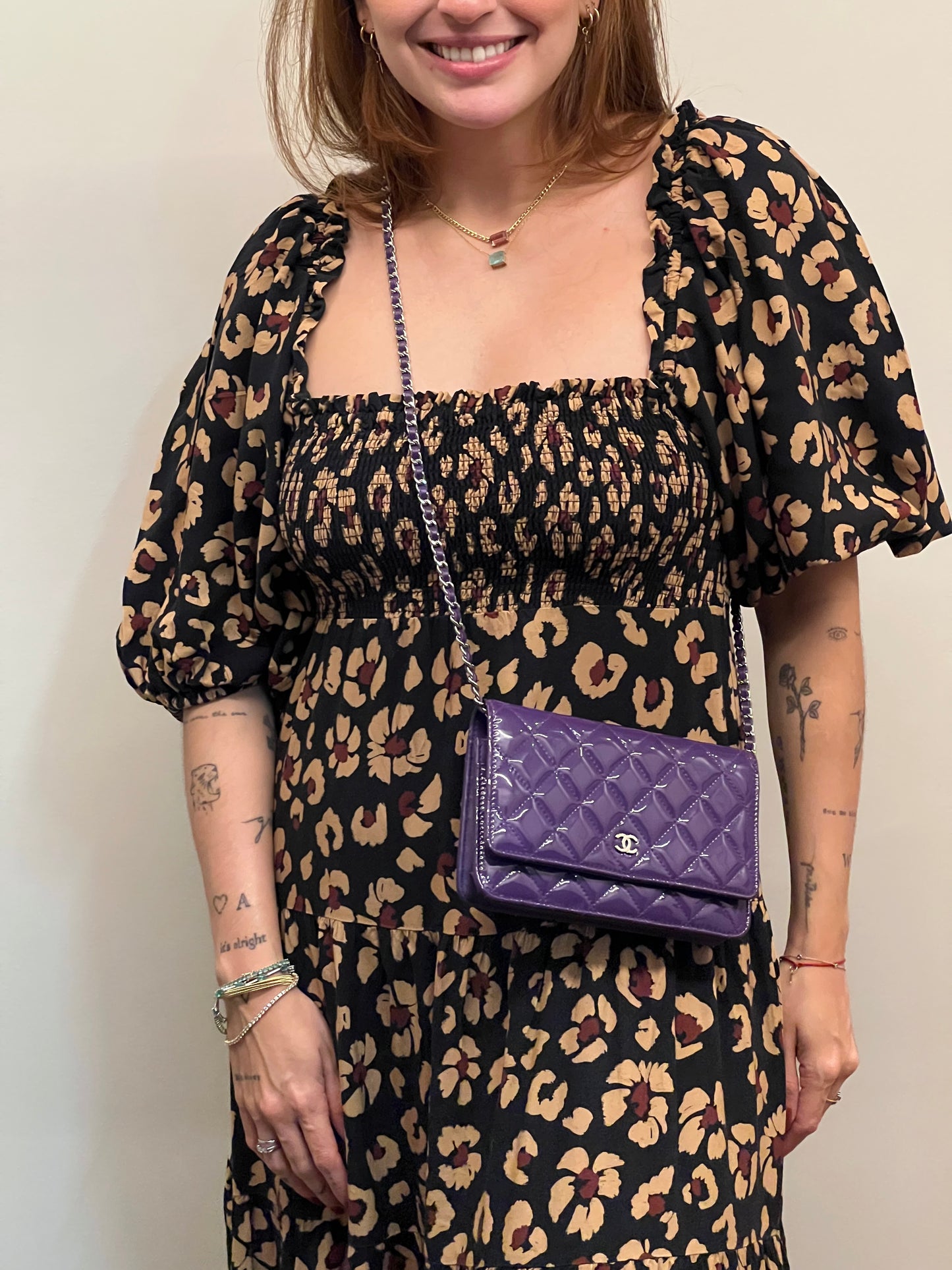 Chanel Woc Roxa Verniz