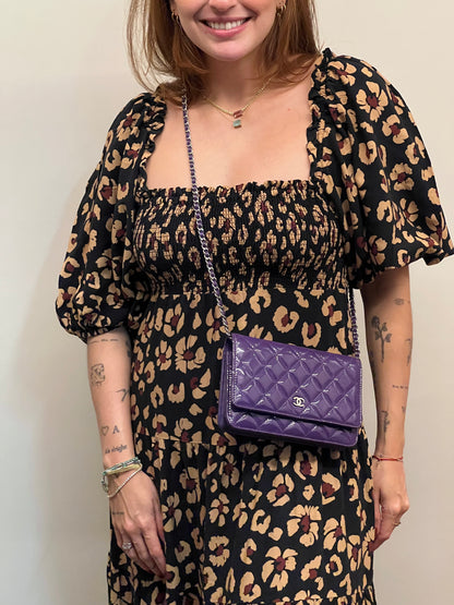 Chanel Woc Roxa Verniz