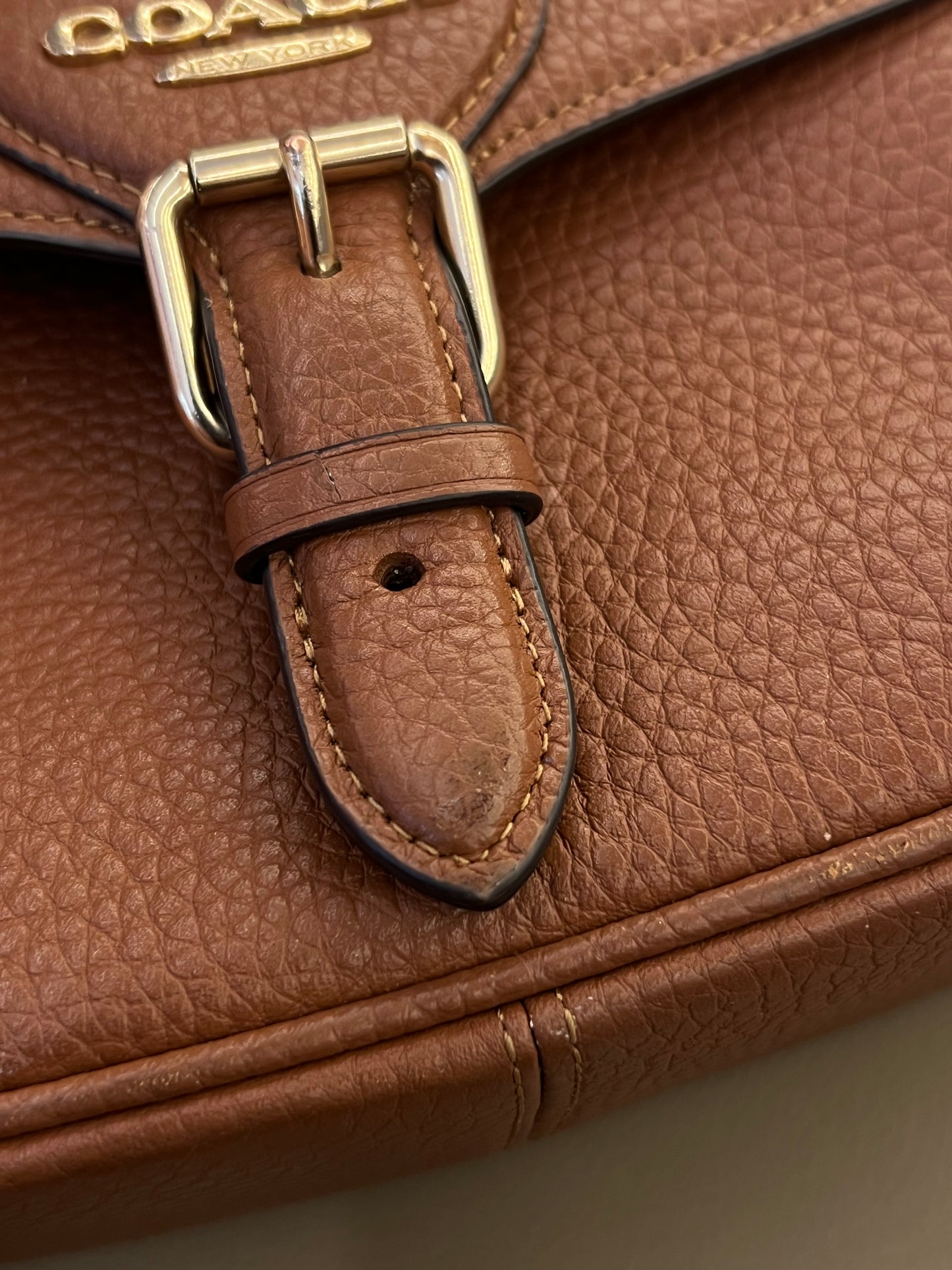 Coach Amelia Saddle Marrom