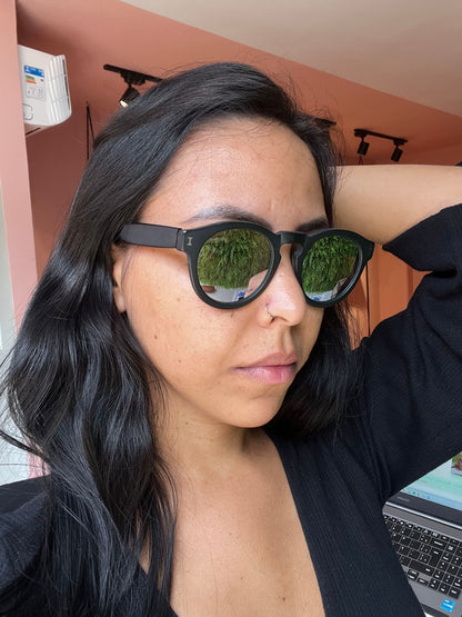 Óculos de Sol Illesteva espelhado preto