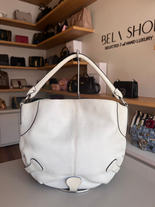Salvatore Ferragamo Hobo Bag Off White