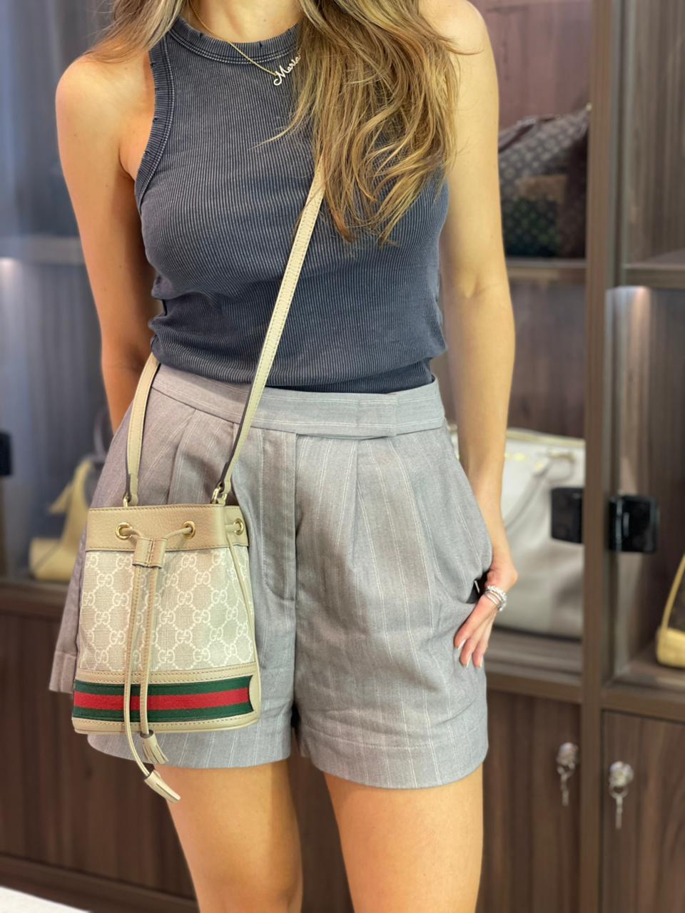 Gucci Ophidia Mini Bucket Monograma