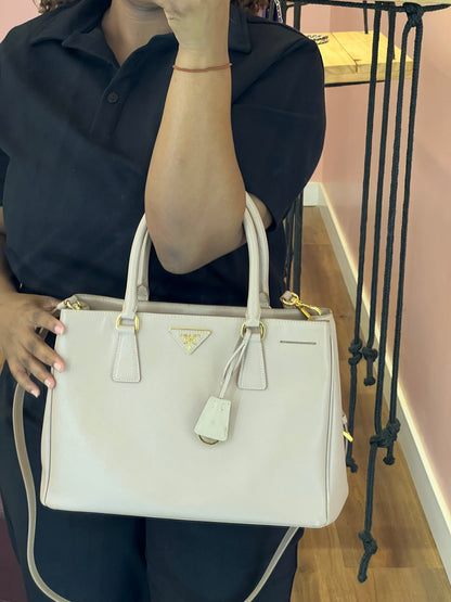 Prada Galleria Saffiano Nude