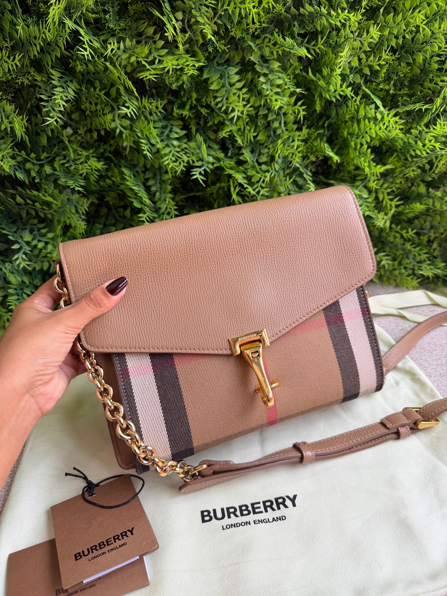 Burberry Macken Check Nude
