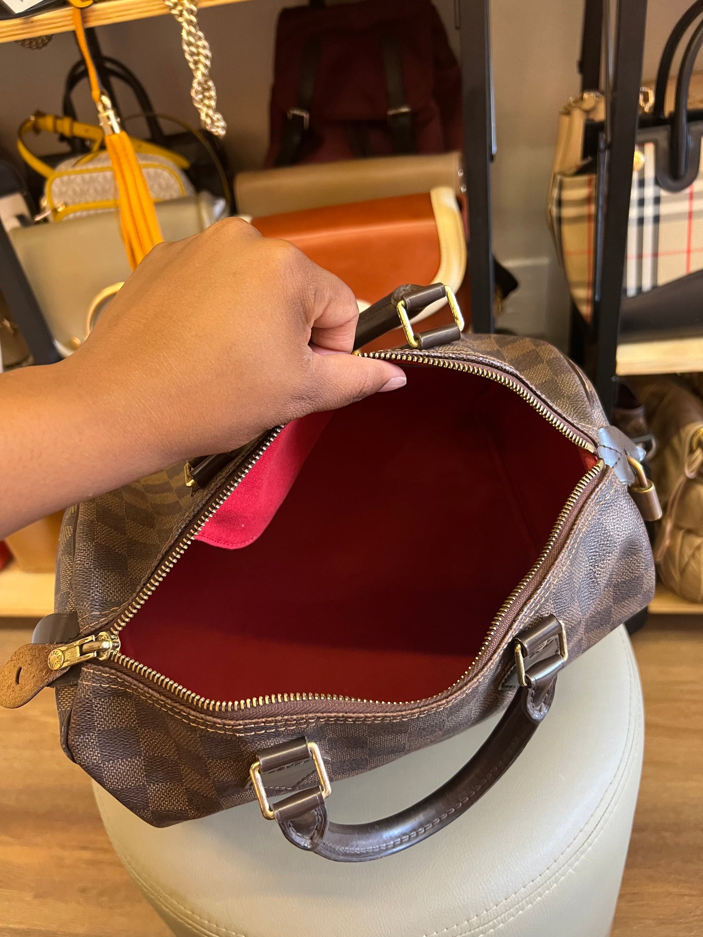 Louis Vuitton Speedy 30 Damier Ebene