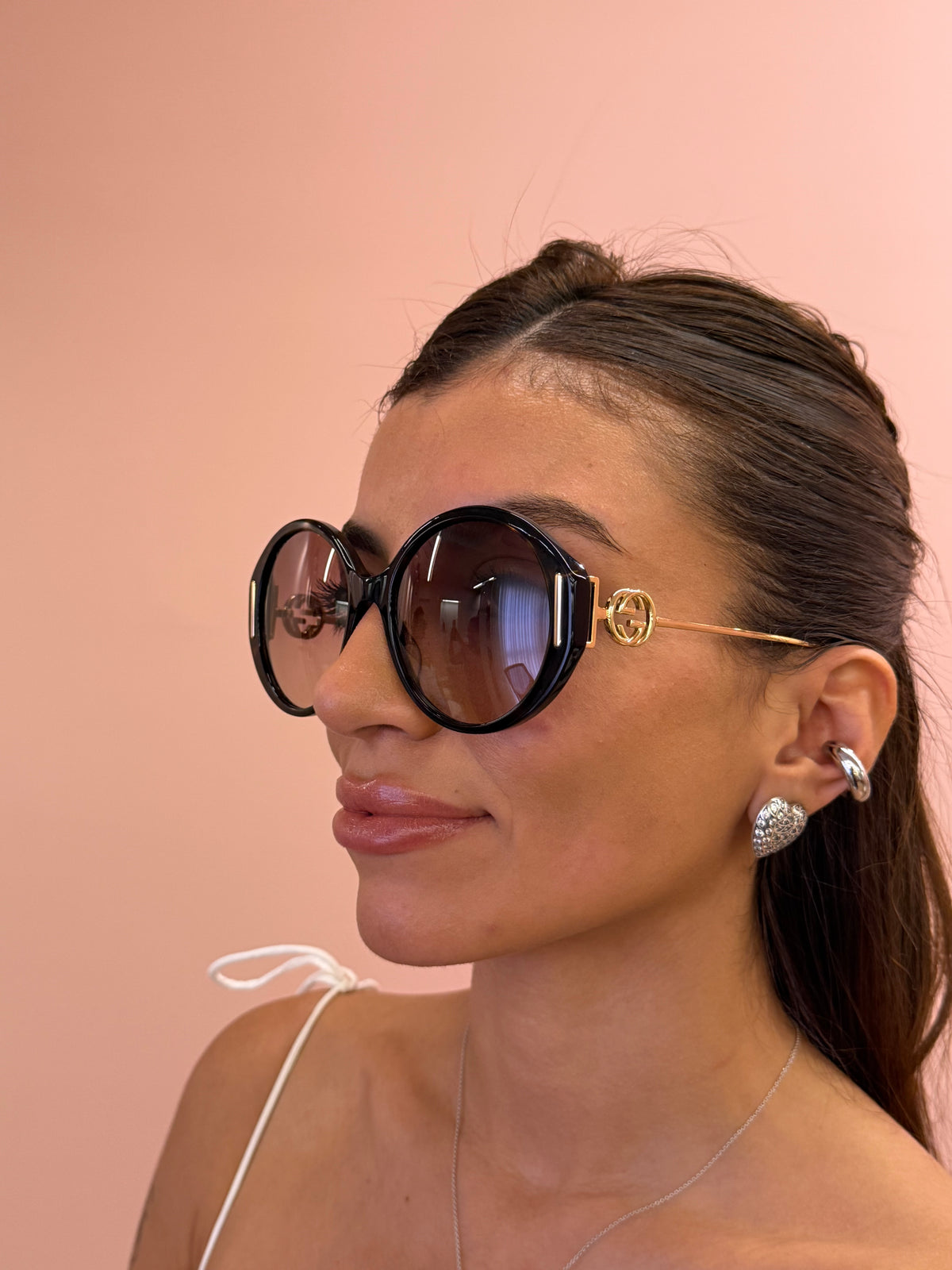 Óculos de Sol Gucci Round Interlock