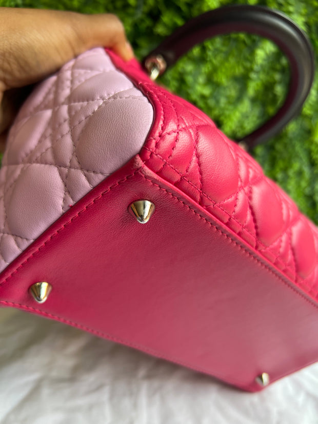Lady Dior Cannage Quilted Rosa