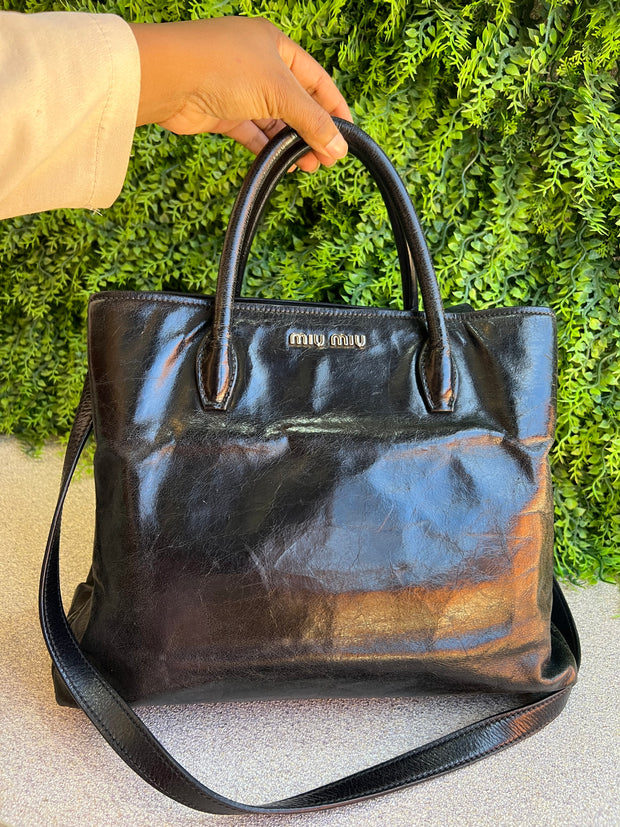 Miu Miu Leather Preta