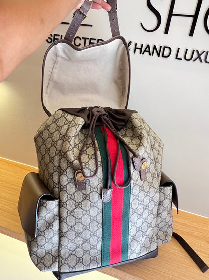 Mochila Gucci Ophidia GG Monograma