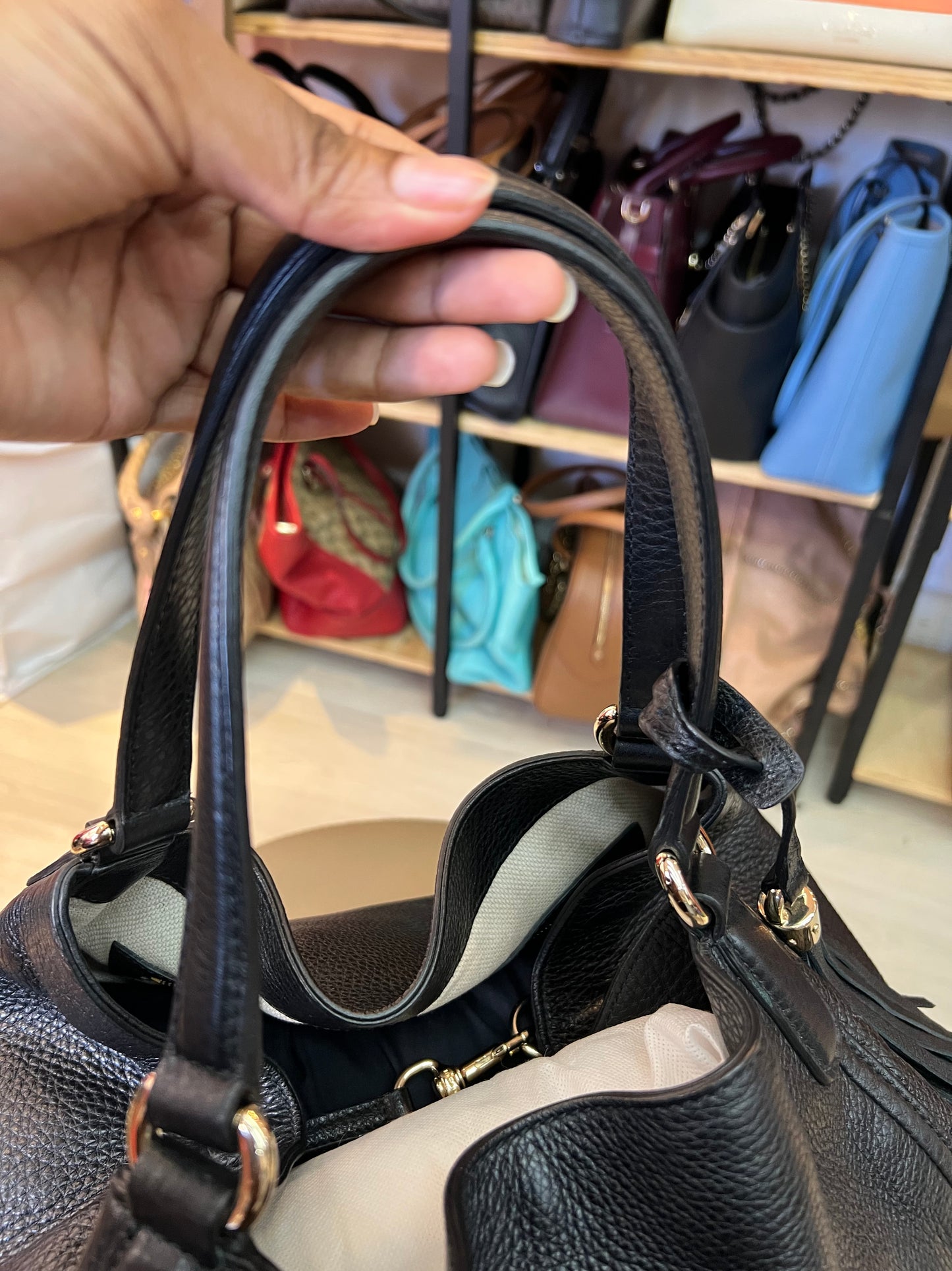 Gucci Soho Shoulder Preta