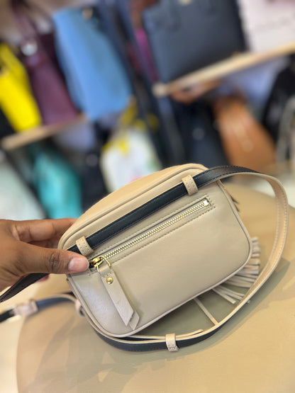 Saint Laurent Pochette Lou Leather Nude