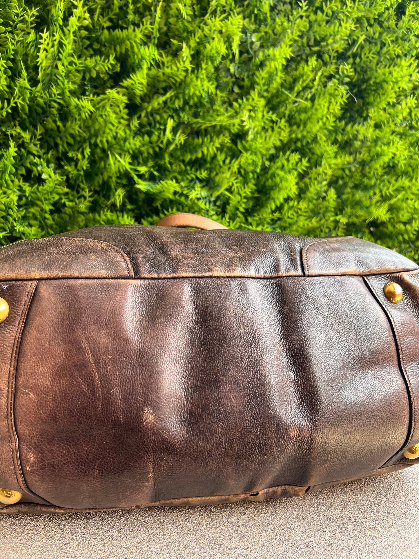 Prada Tote Soft Calf Marrom