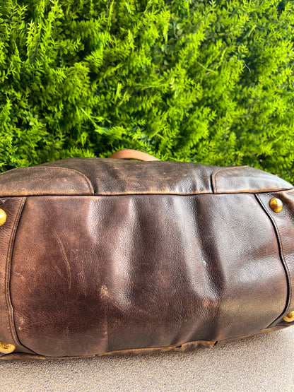 Prada Tote Soft Calf Marrom