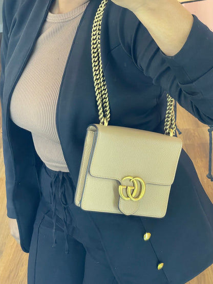 Gucci Marmont Chain Nude