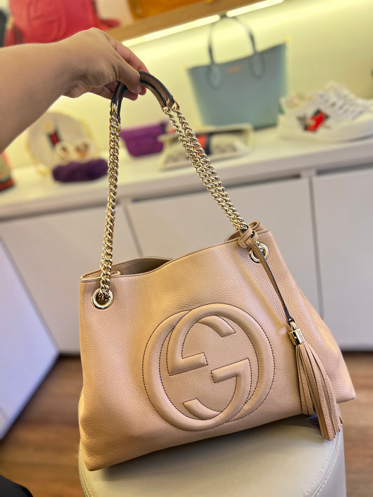 Gucci Soho Chain Nude