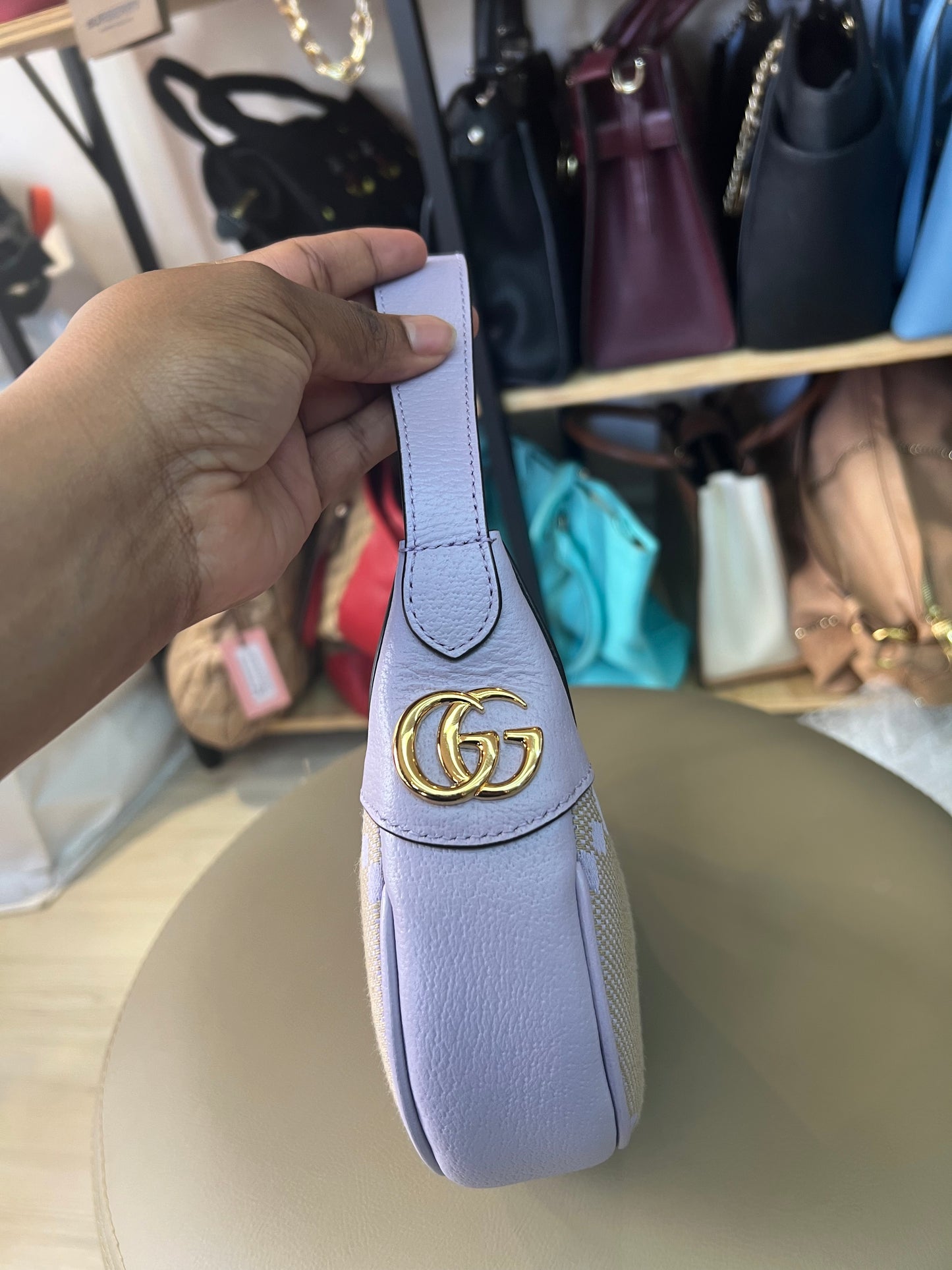 Gucci Half Moon Mini Lilás