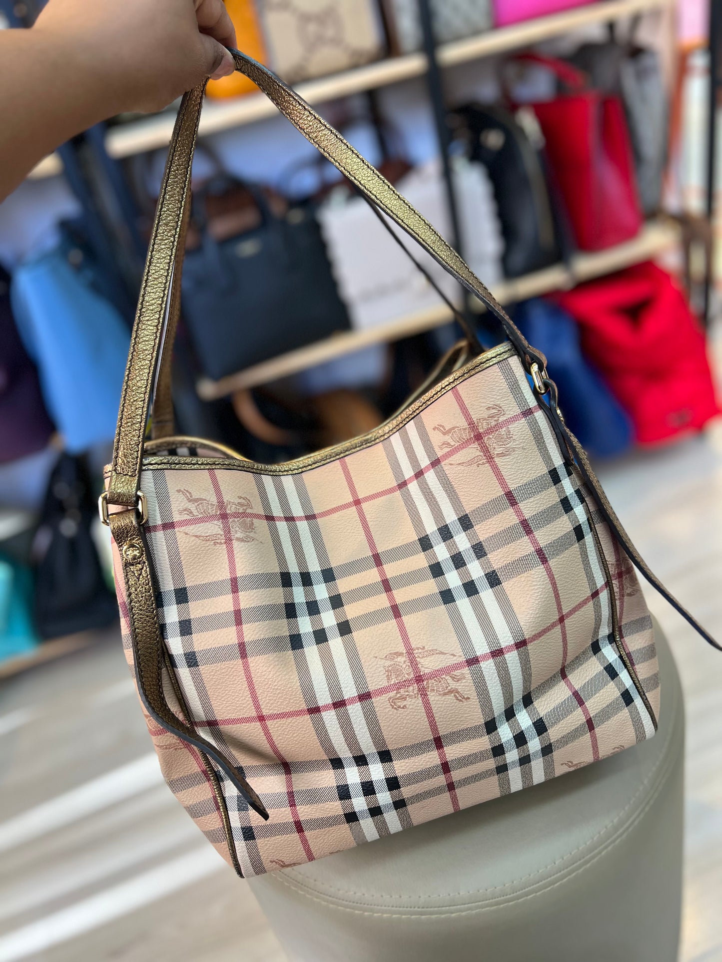 Burberry Haymarket Check Shoulder