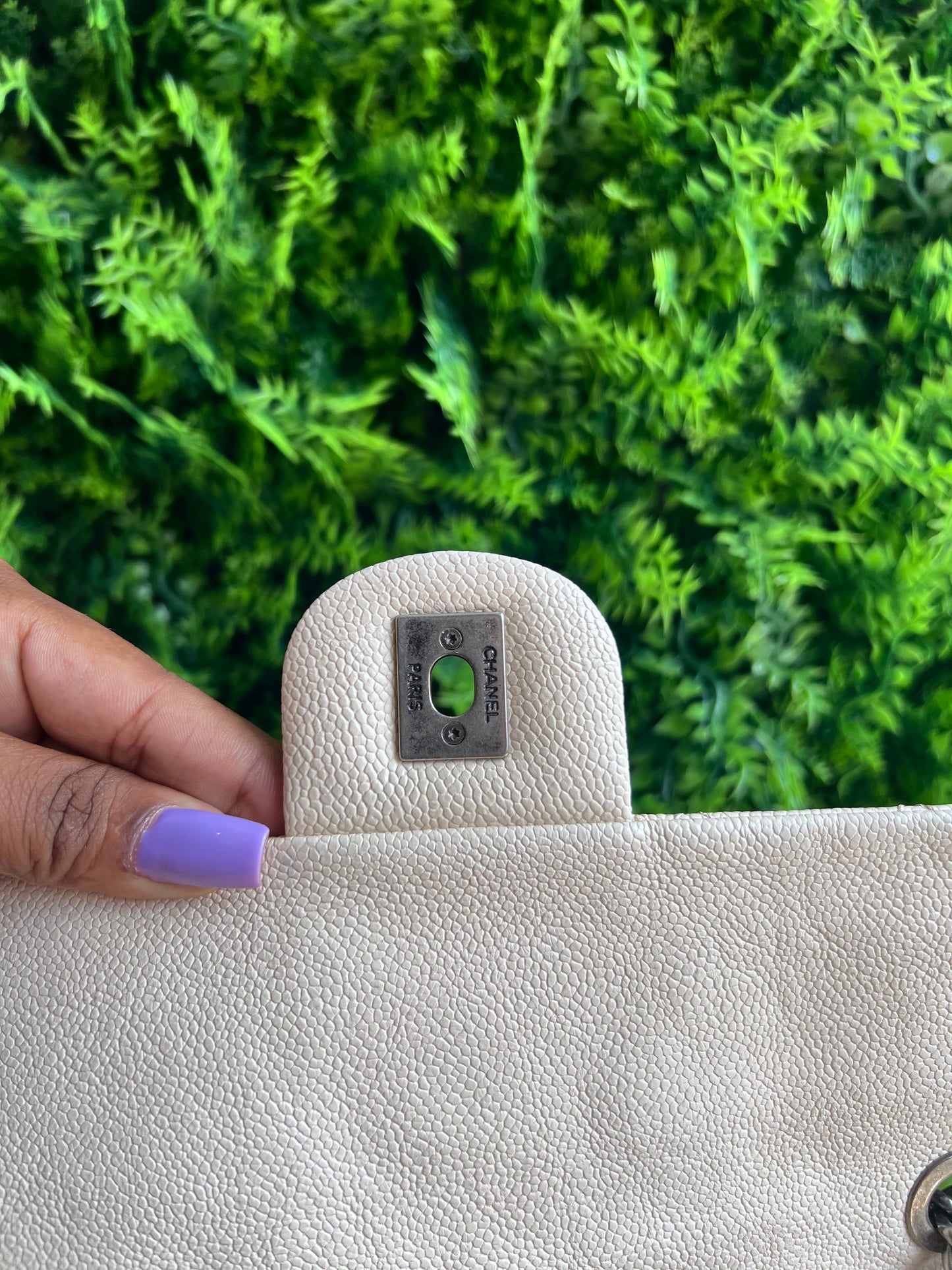 Chanel Classic Single Flap Off  White