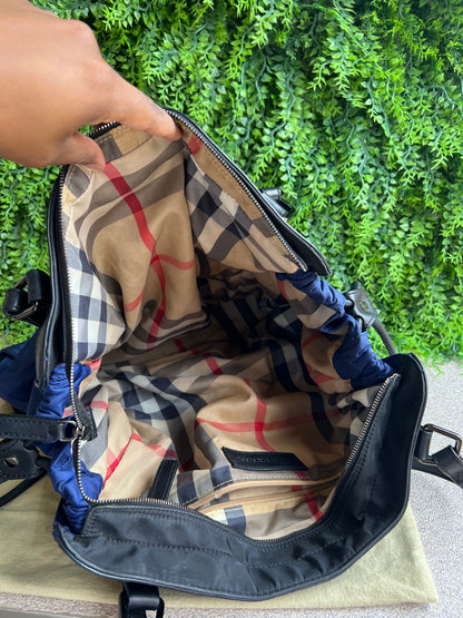 Burberry Buckleigh de Nylon Azul Marinho