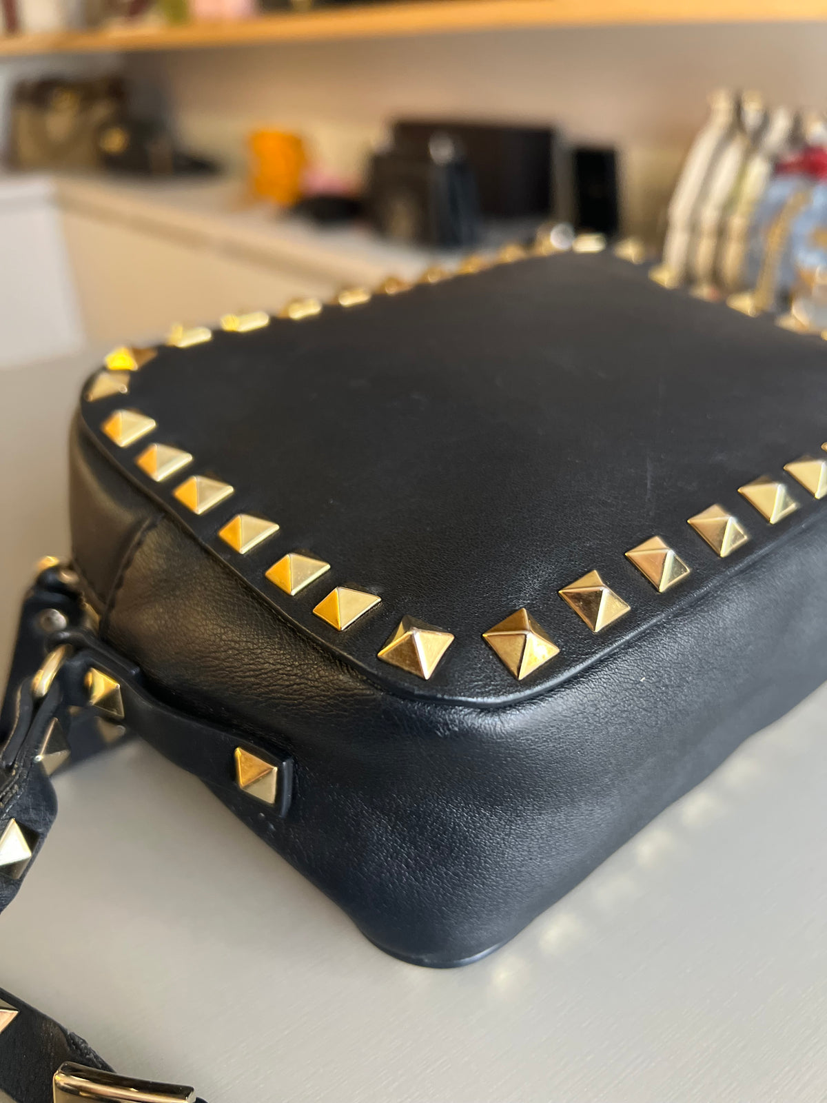 Valentino Garavani Rockstud Camera bag Preta