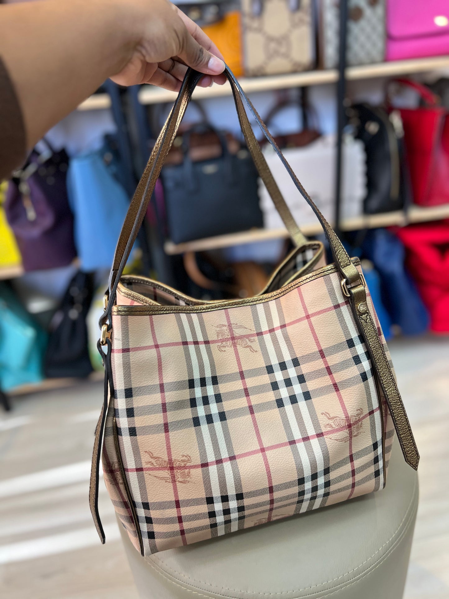 Burberry Haymarket Check Shoulder
