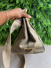 Prada Canvas Canapa Verde