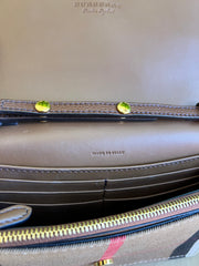 Burberry Check Crossbody Marrom