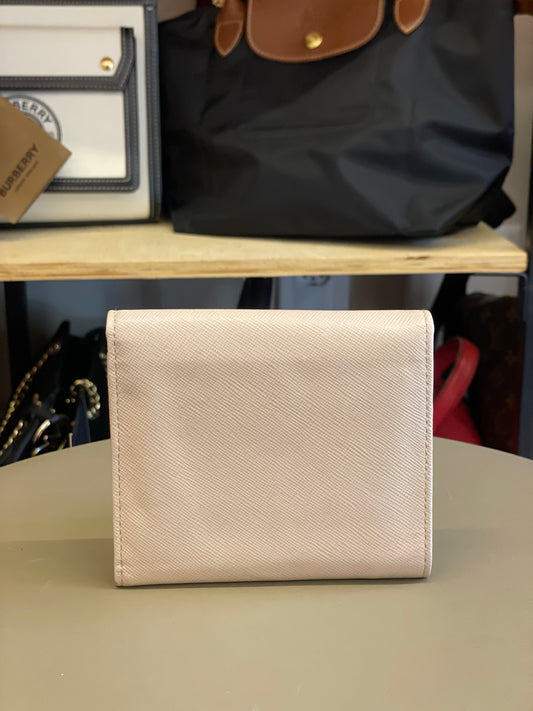 Carteira Prada Couro Saffiano Nude