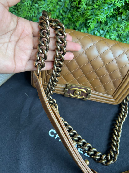 Chanel Boy Small Caramelo