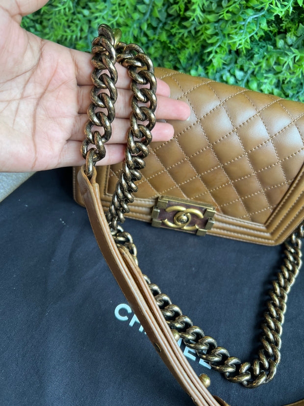 Chanel Boy Small Caramelo