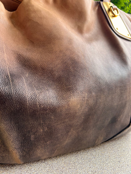 Prada Tote Soft Calf Marrom