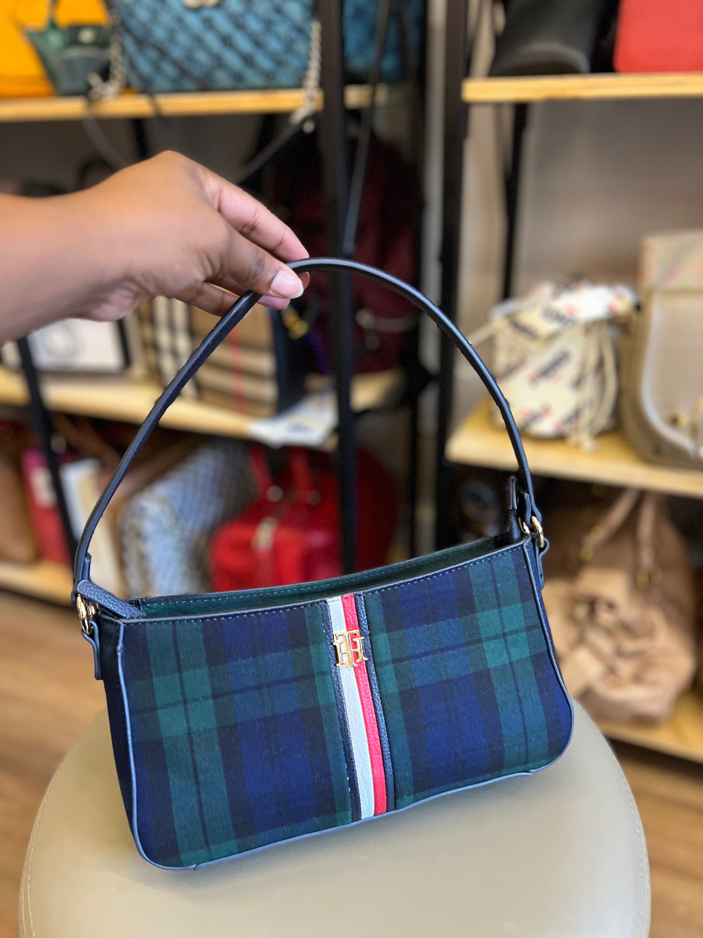 Tommy Hilfiger Tote Xadrez