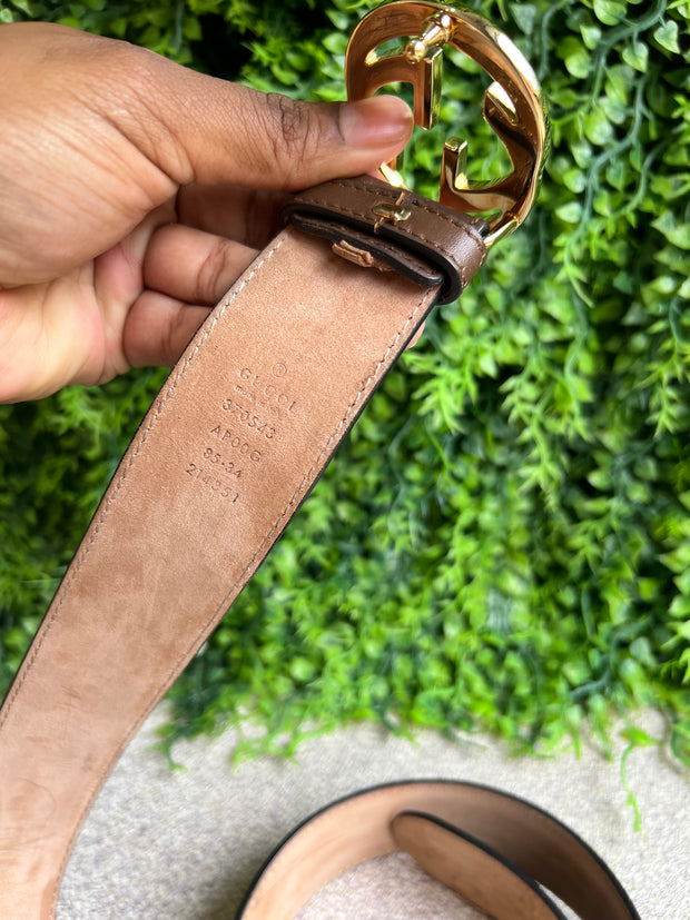 Cinto Gucci interlock