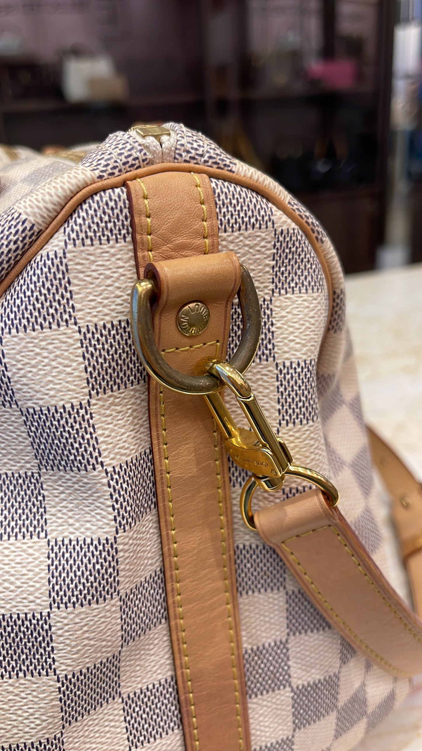 Louis Vuitton Speedy Bandouliere Damier Azur