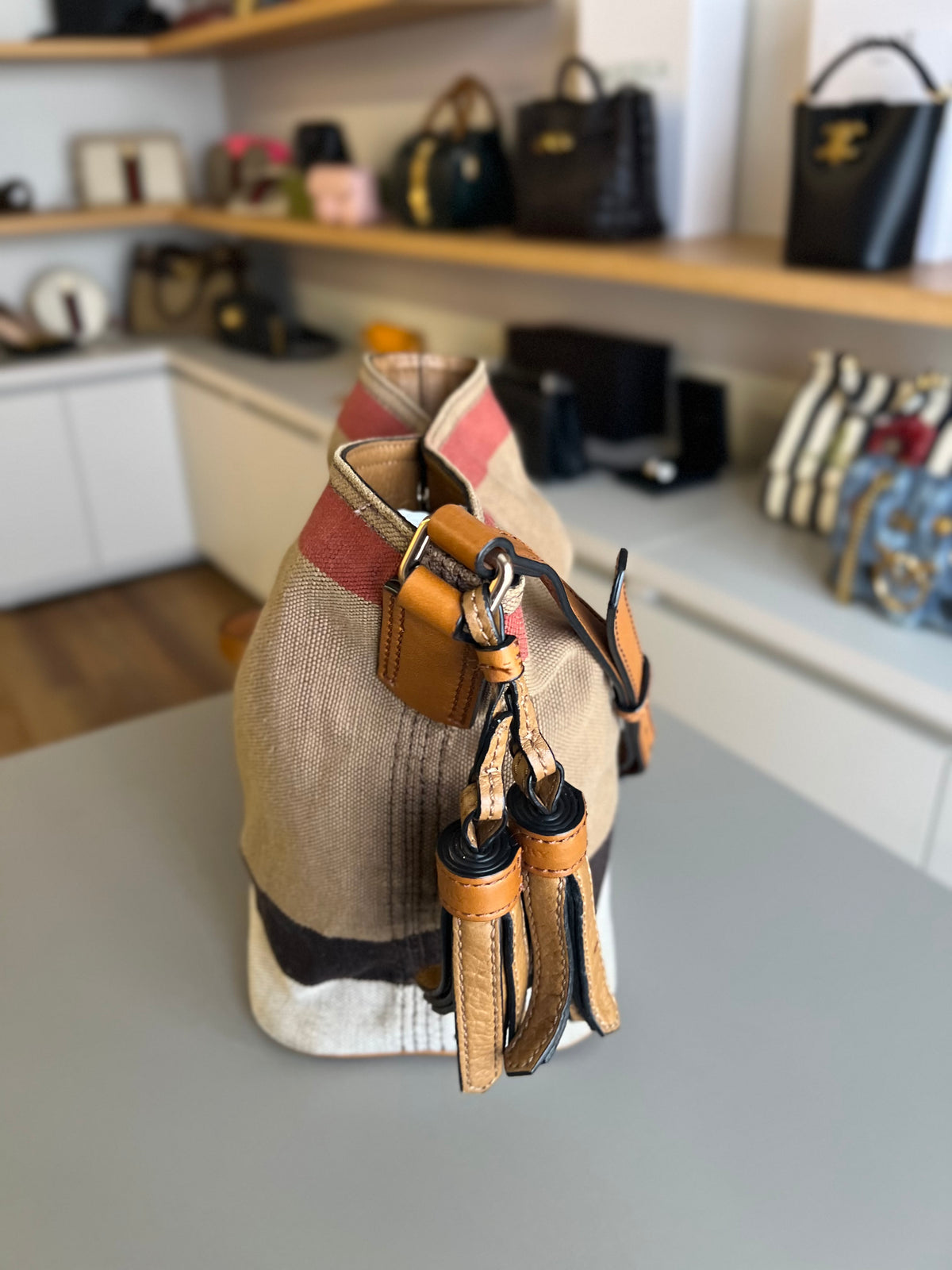 Burberry Mega Check Bucket