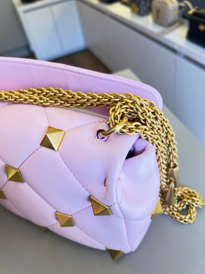 Valentino Roman Stud Média Rosa