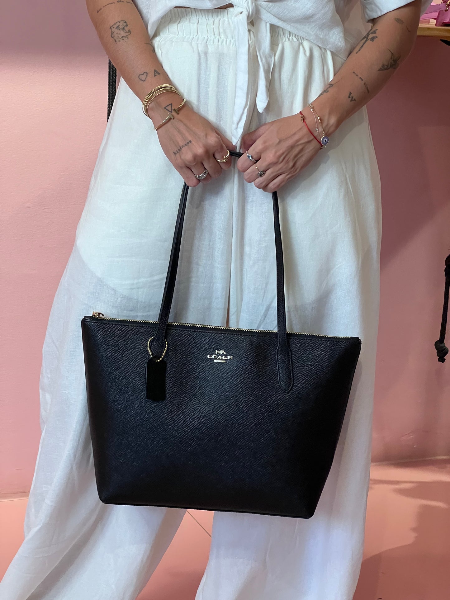 Coach Zip Top Tote