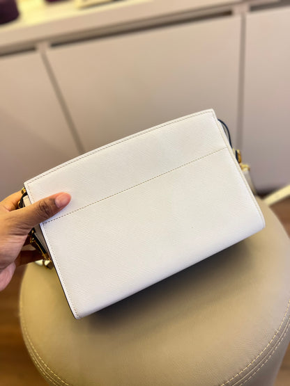 Prada Esplanade City Saffiano Off White