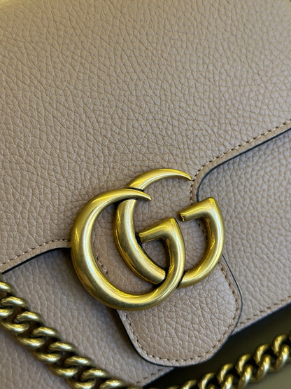 Gucci Marmont Chain Nude