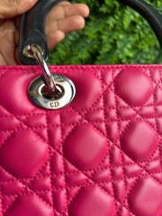 Lady Dior Cannage Quilted Rosa