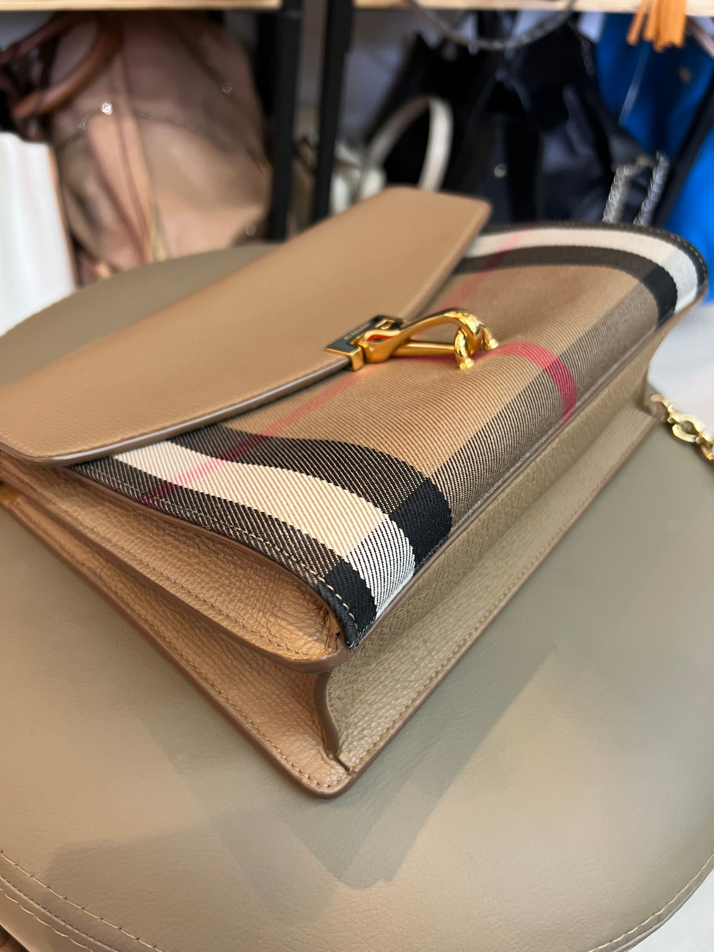 Burberry Macken Check Nude