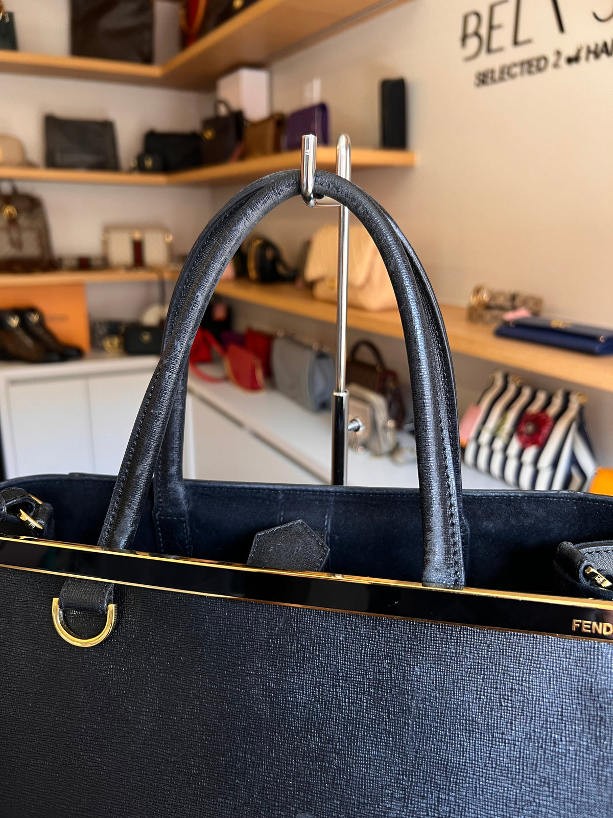 Fendi 2Jours Tote Preta
