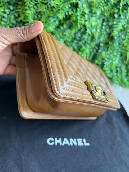 Chanel Boy Small Caramelo