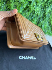 Chanel Boy Small Caramelo