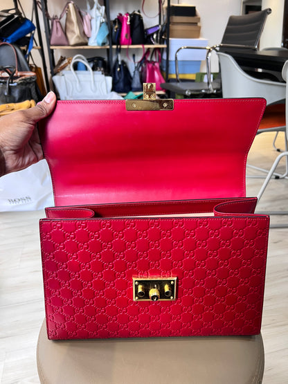 Gucci Padlock Vermelha