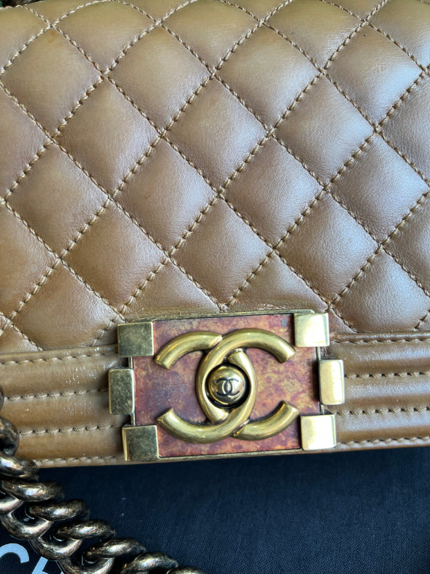 Chanel Boy Small Caramelo